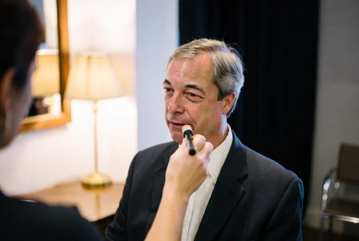 BBC-Skandal: Haben Maskenbildner Nigel Farage mit Körperflüssigkeiten geschminkt?
