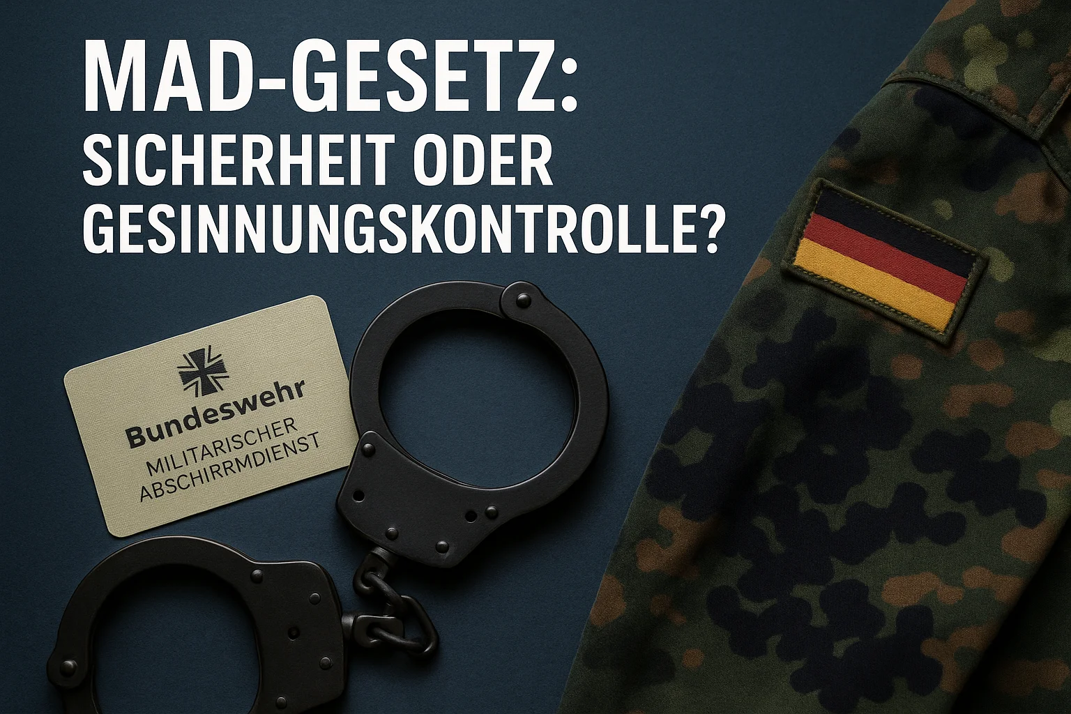 MAD-Gesetz: Sicherheit oder Gesinnungskontrolle?