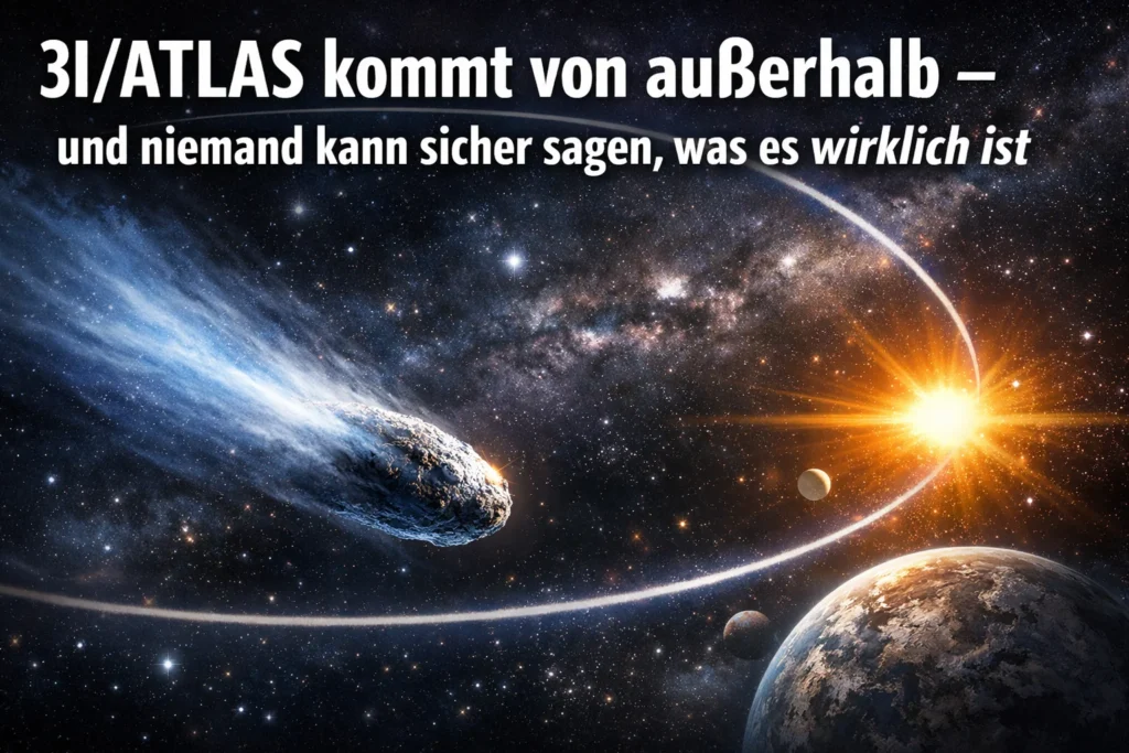 3I/ATLAS kommt von außerhalb und niemand kann sicher sagen, was es wirklich ist