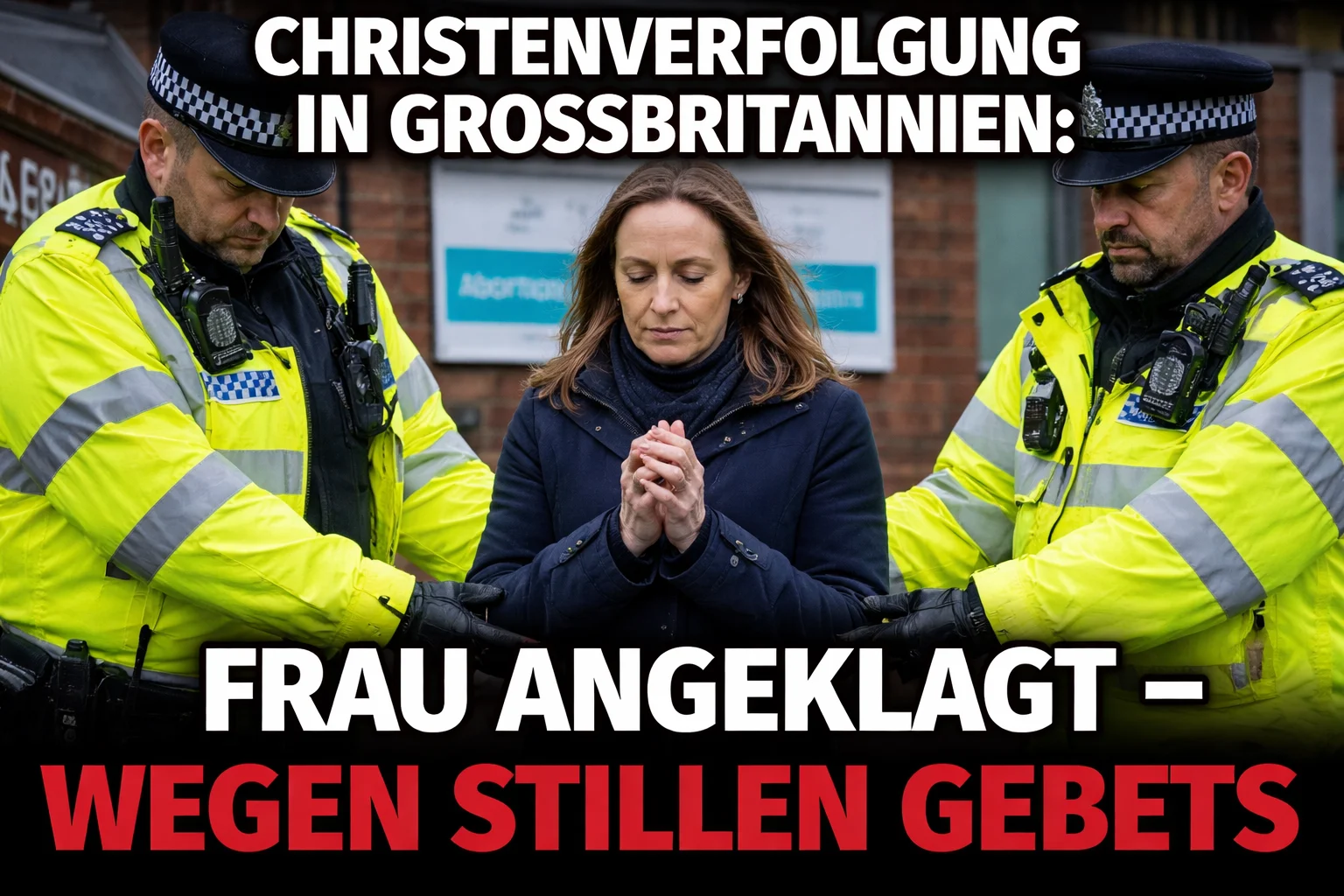 Christenverfolgung in Großbritannien: Frau angeklagt wegen stillen Gebets