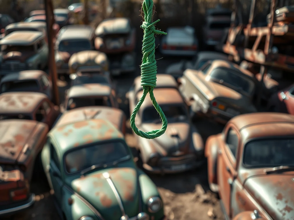 Der Strick am Galgen ist grün