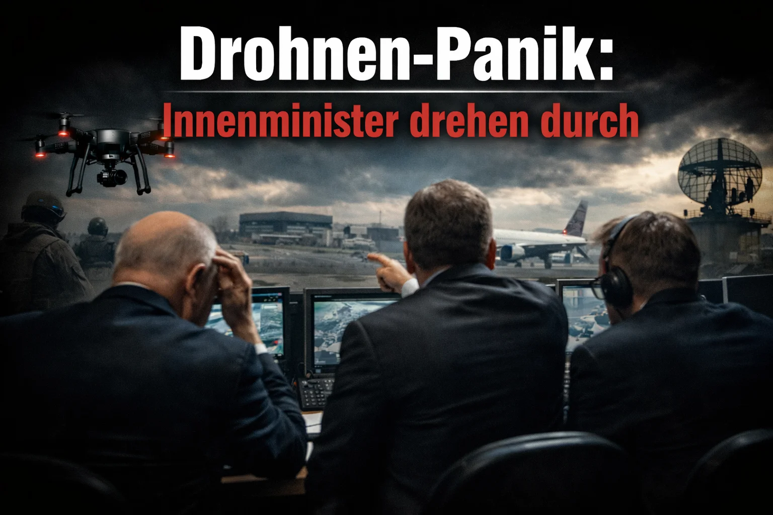 Drohnen-Panik: Innenminister drehen durch