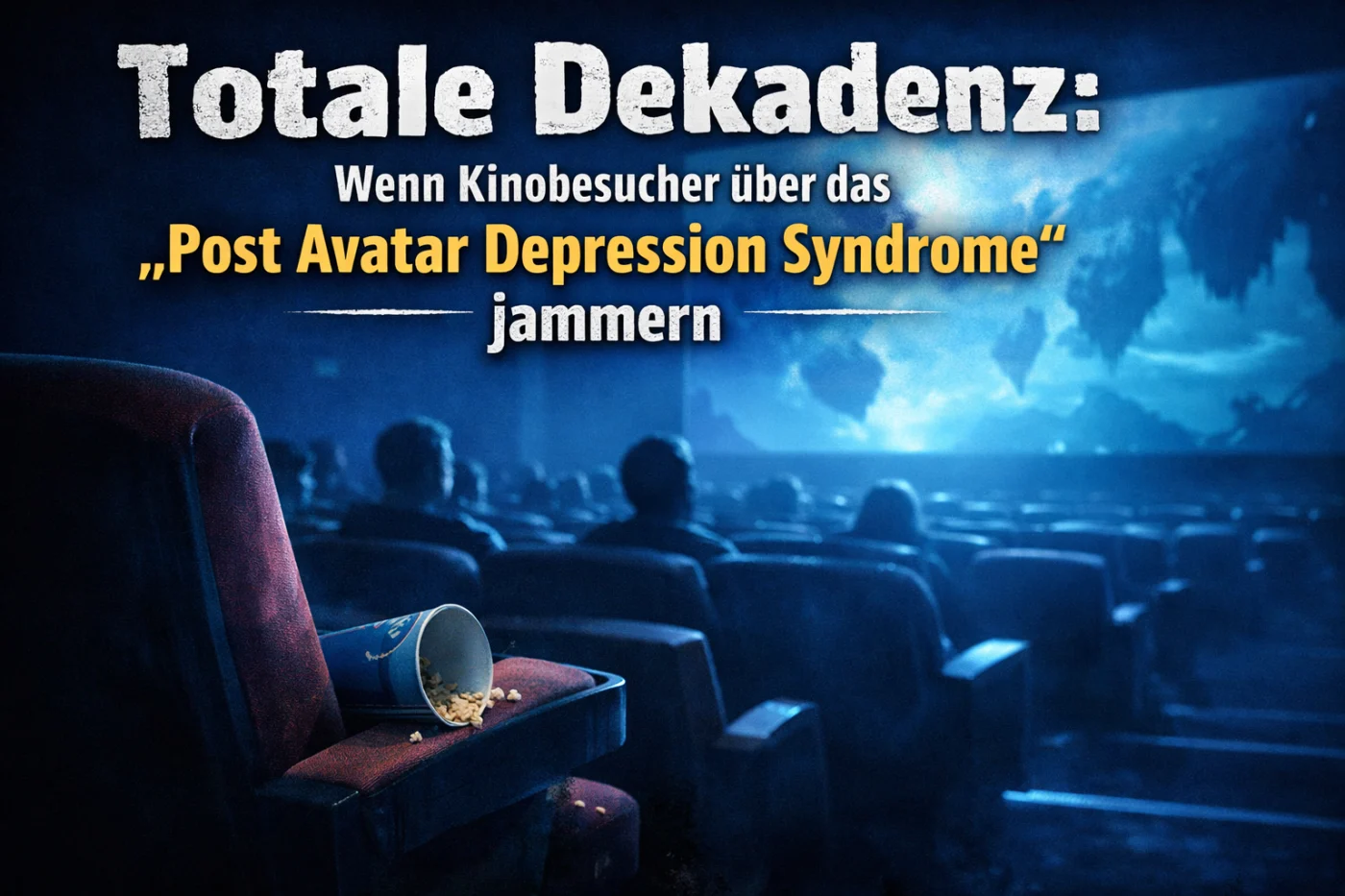 Totale Dekadenz: Wenn Kinobesucher über das „Post Avatar Depression Syndrome“ jammern