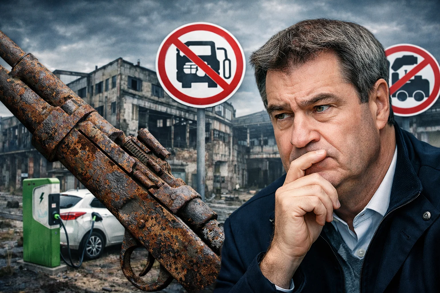 Verbrenner-Verbot und Industrietod: Söder hört den Schuss erst, wenn das Gewehr bereits verrostet ist