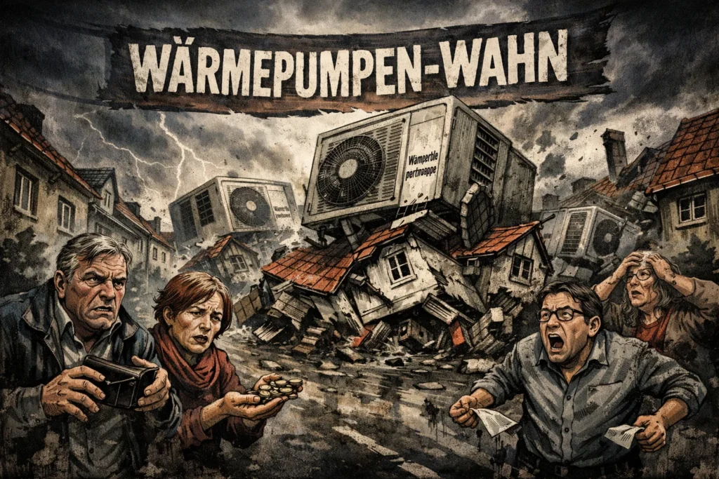Wärmepumpen-Wahn Revival: Grüne treiben Bürger in die Zwangsumrüstung