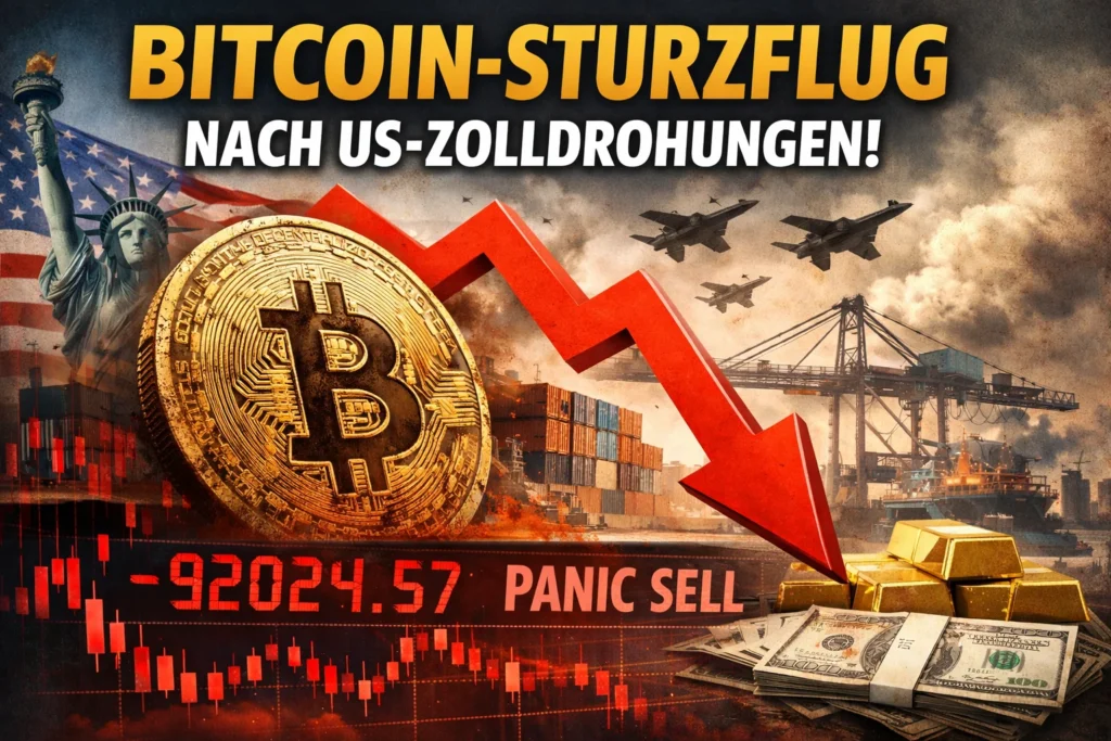 Bitcoin stolpert nach US-Zolldrohungen – sicherer Hafen oder doch nur Zockerchip?
