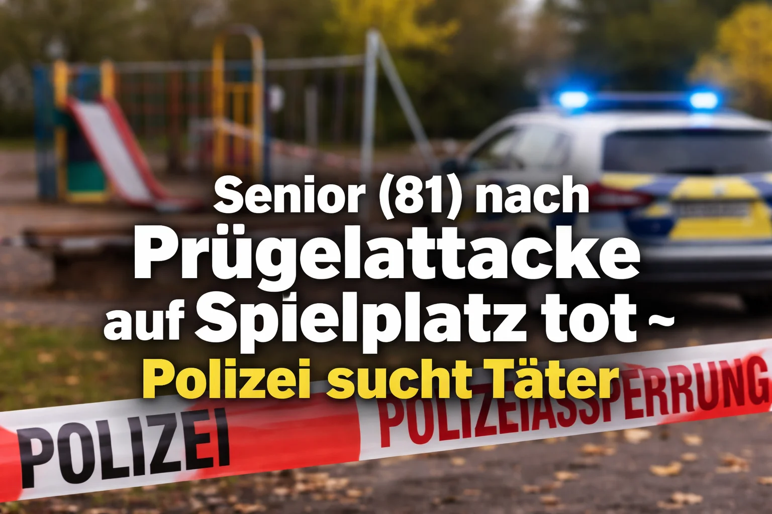 Essen: Jugendliche prügeln Rentner auf Spielplatz tot