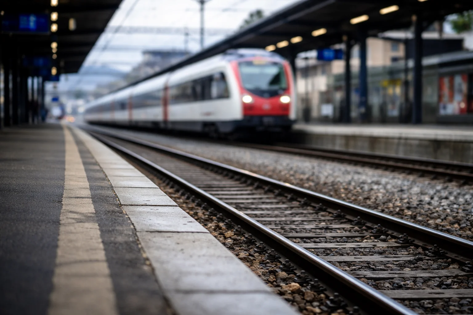 Schweiz: Rentner vor einfahrenden Zug gestoßen
