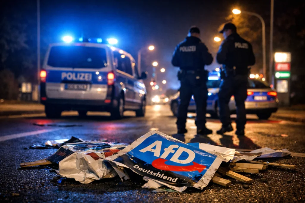 Tübingen: Linksextreme greifen AfD-Wahlhelfer mit Pfefferspray an