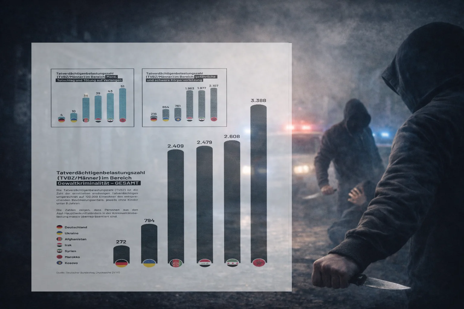 Zuwanderung und Kriminalität: Neue Messgröße haut einen um