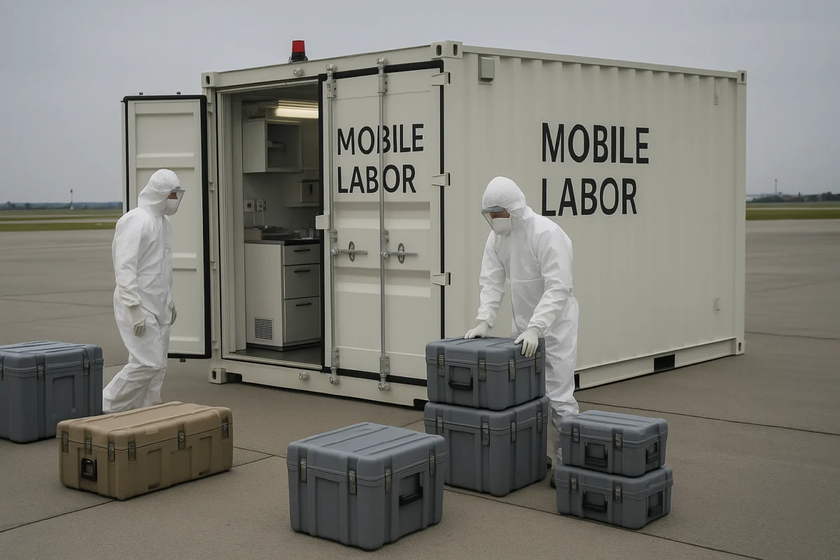 Mobile Laborausrüstung für Ebola-Hilfe