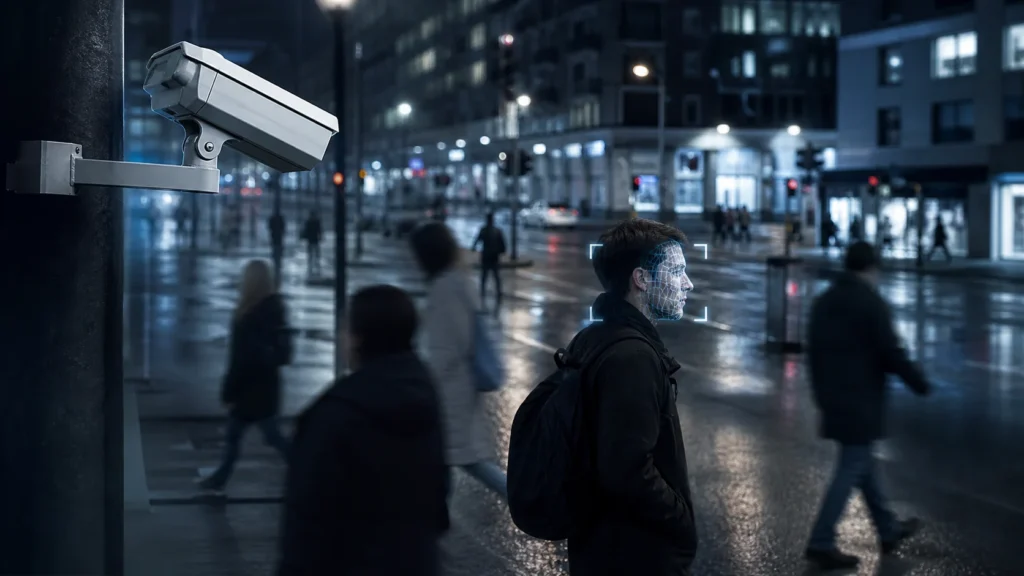 Symbolbild zu KI-gestützter Gesichtserkennung durch Polizeikameras in Schweden