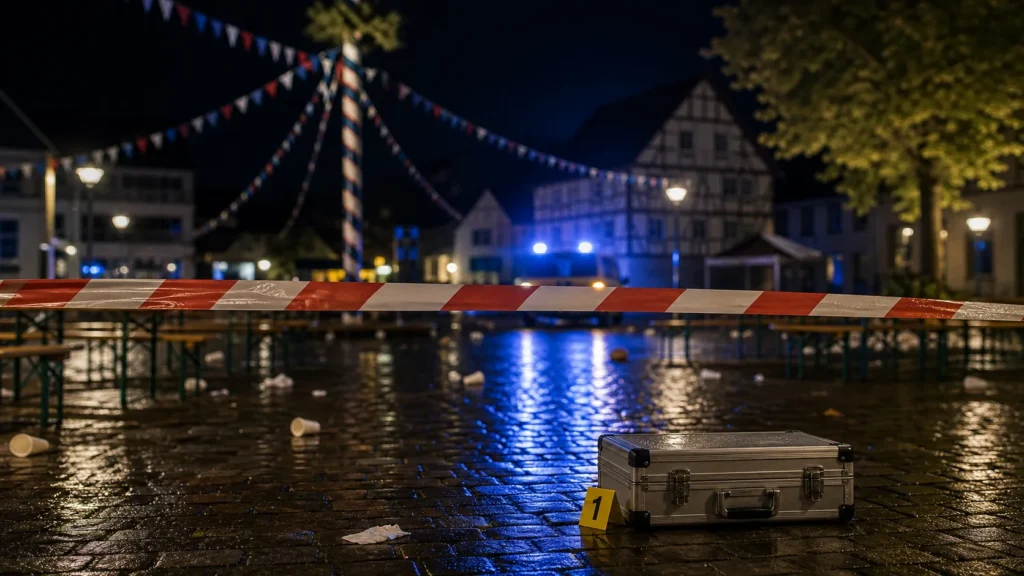 Symbolbild zu Polizeieinsatz nach einem Maibaumfest in Thüringen