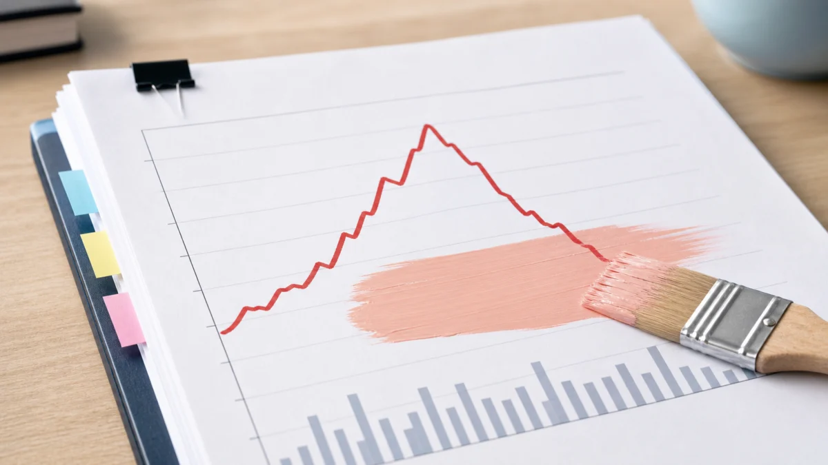 Symbolbild: übermalte Inflationsgrafik