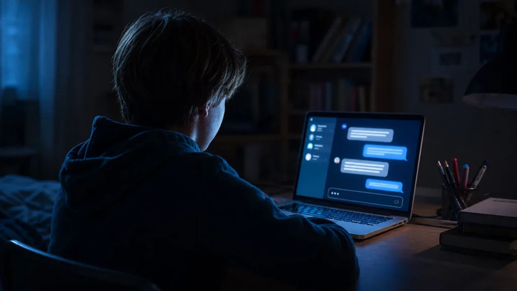 Symbolbild zu Minderjährigen und Risiken von KI-Chatbots