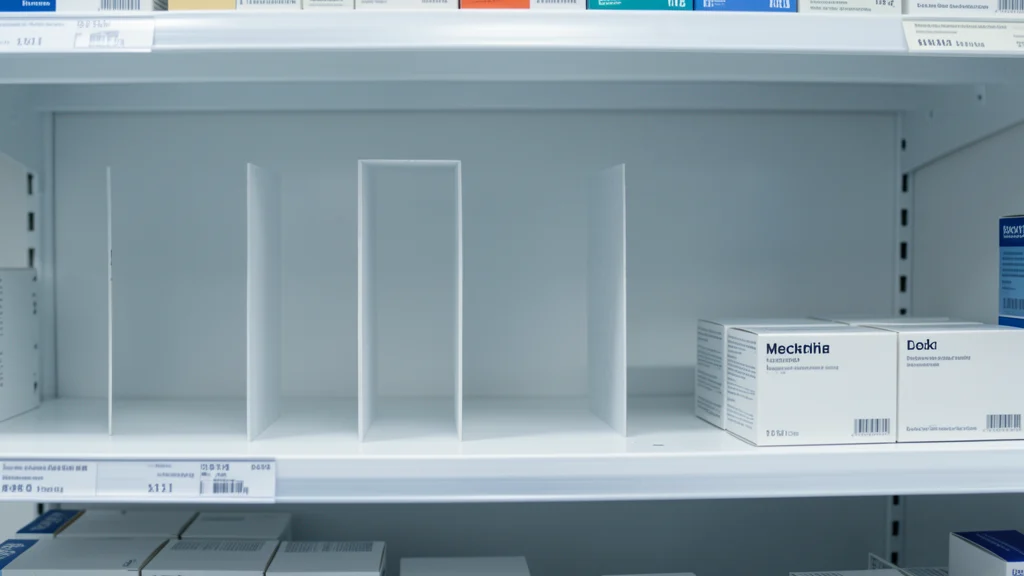 Symbolbild: Lücken in einem Apothekenregal