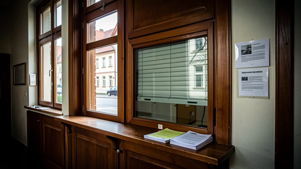 Symbolbild: Geschlossene kommunale Kasse in einem Rathaus