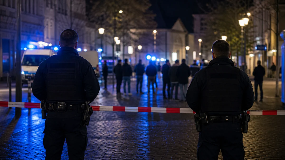 Symbolbild: Polizeikontrolle nach Gewalteskalation im öffentlichen Raum