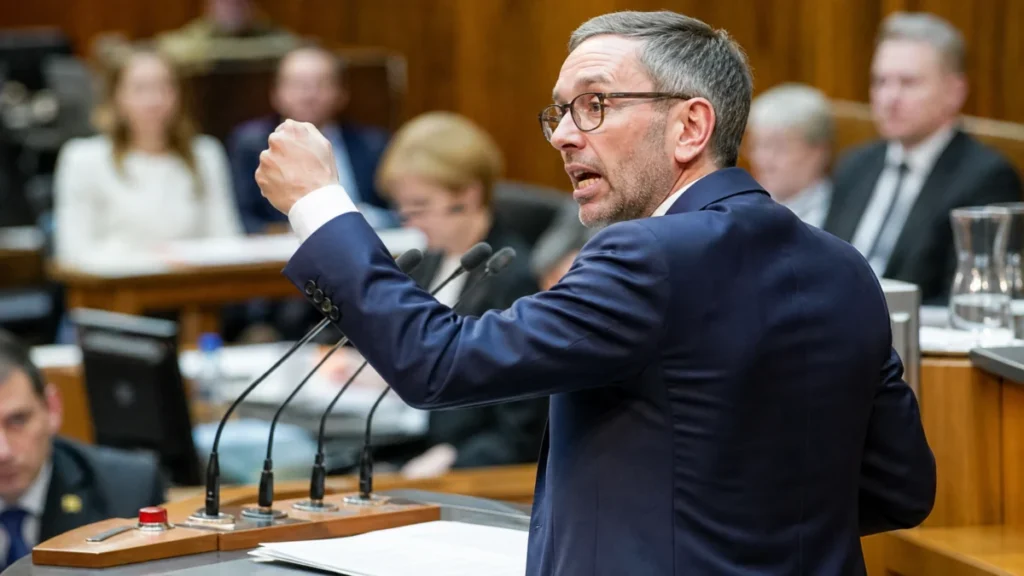 „Harakiri-Budget“ und „Verlierer-Ampel“: Kickl zerlegt Österreichs Regierung im Nationalrat