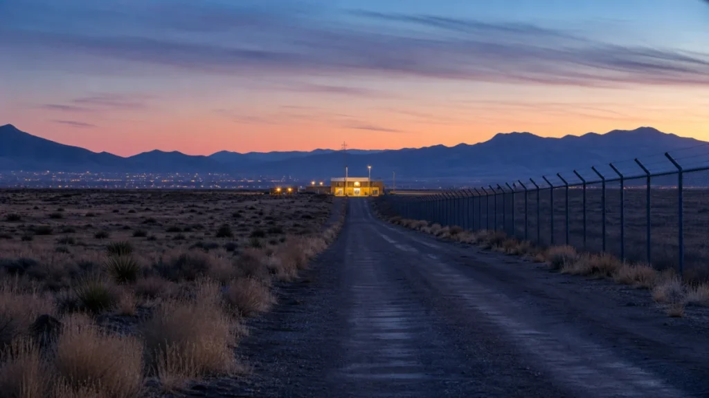 Symbolbild eines Forschungsstandorts in der Wüstenlandschaft von New Mexico