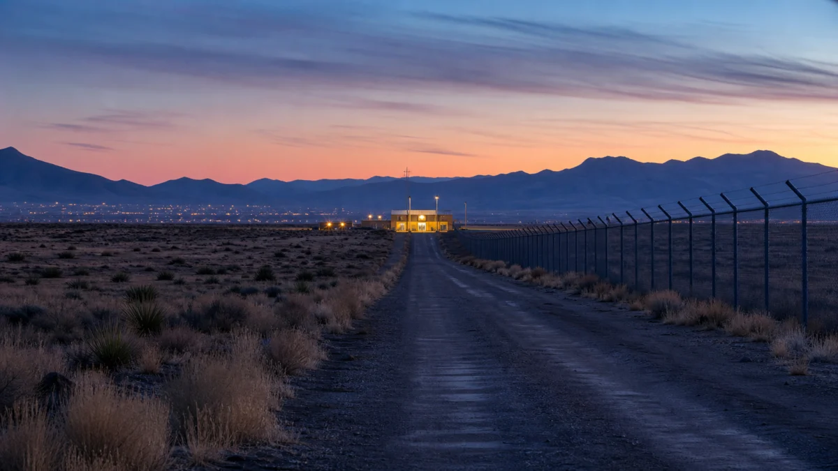 Symbolbild eines Forschungsstandorts in der Wüstenlandschaft von New Mexico