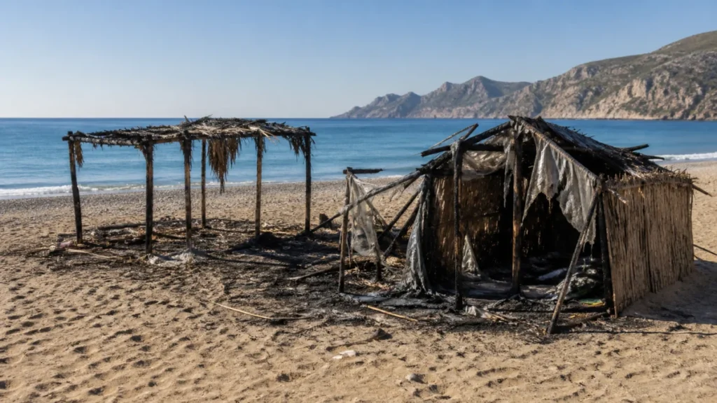 Spanien: Einwohner setzen Migrantenlager in Ceuta in Brand