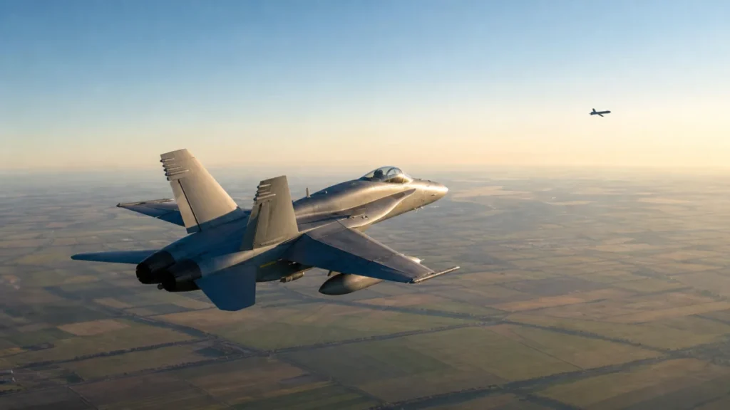 Spanischer F-18 schießt Drohne über Rumänien ab – Herkunft mal wieder unbekannt