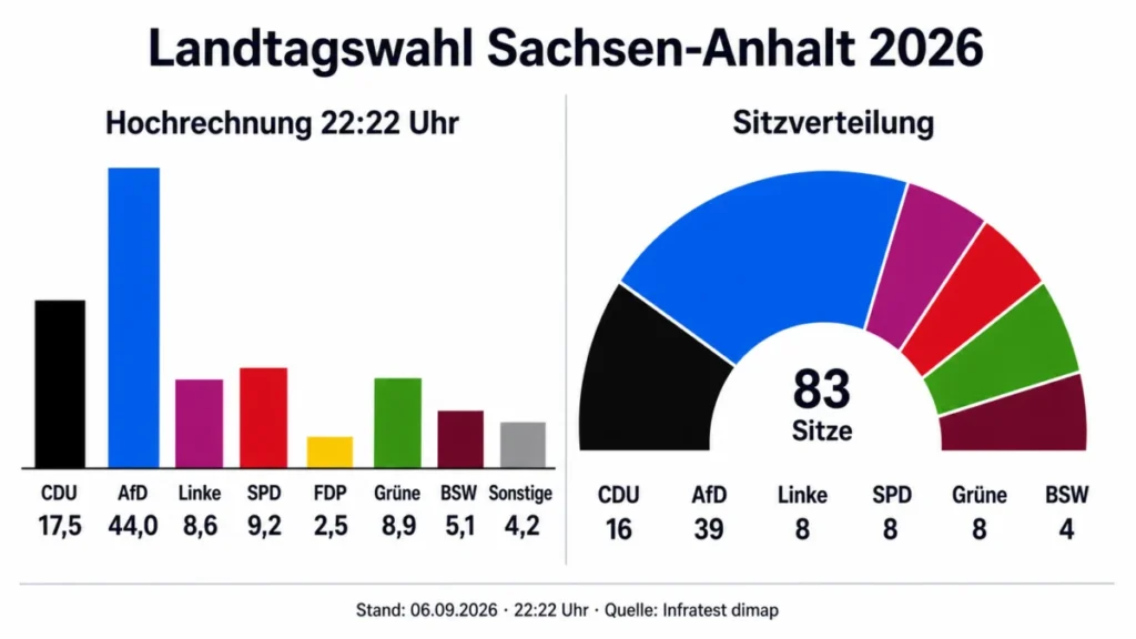 Hochrechnung: Kann die AfD noch die absolute Mehrheit erreichen?
